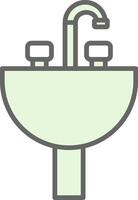 Sink Fillay Icon Design vector