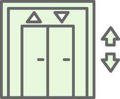 Elevator Fillay Icon Design vector