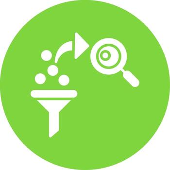 Funnel Multi Color Circle Icon vector