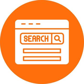 Web Browser Multi Color Circle Icon vector