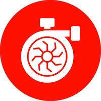 Turbo Engine Multi Color Circle Icon vector