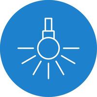 Headlight Multi Color Circle Icon vector