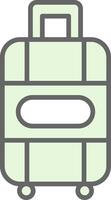 Suitcase Fillay Icon Design vector