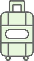 Suitcase Fillay Icon Design vector