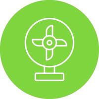 Cooling Fan Multi Color Circle Icon vector