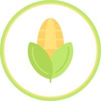 Corn Flat Circle Icon vector