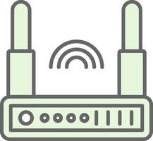 Router Fillay Icon Design vector