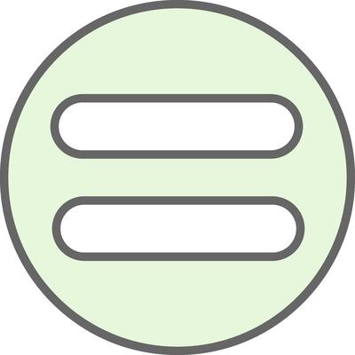 Equal Fillay Icon Design
