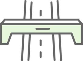 autopista relleno icono diseño vector