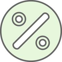 Divide Fillay Icon Design vector
