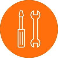 Tools Multi Color Circle Icon vector