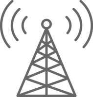 Radio Tower Fillay Icon Design vector