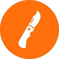 Knife Multi Color Circle Icon vector