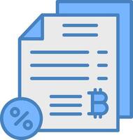 Taxes Taxes Line Filled Blue Icon vector