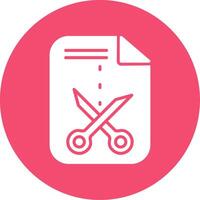 Cutting Multi Color Circle Icon vector