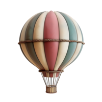 3d air ballon sur isolé transparent Contexte png