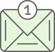 Email Fillay Icon Design vector