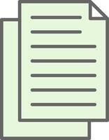 Document Fillay Icon Design vector