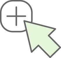 Mouse Cursor Fillay Icon Design vector