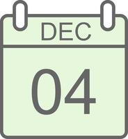 December Fillay Icon Design vector