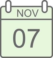 November Fillay Icon Design vector