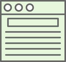 Web Fillay Icon Design vector