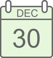 December Fillay Icon Design vector