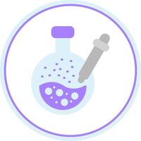 Pipette Flat Circle Icon vector