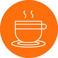 Teacup Multi Color Circle Icon vector