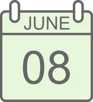 June Fillay Icon Design vector