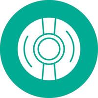 Cd Multi Color Circle Icon vector