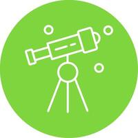 Telescope Multi Color Circle Icon vector