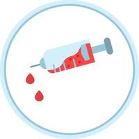 Injection Flat Circle Icon vector