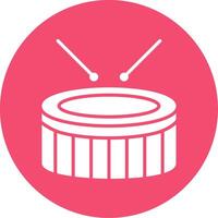 Snare Drum Multi Color Circle Icon vector