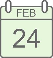 February Fillay Icon Design vector