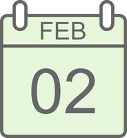 February Fillay Icon Design vector