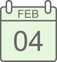 February Fillay Icon Design vector