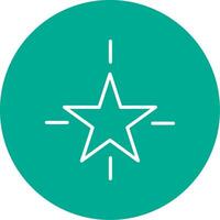 Star Multi Color Circle Icon vector