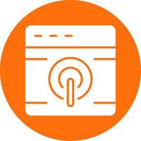 Browser Multi Color Circle Icon vector
