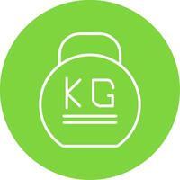 Weight Multi Color Circle Icon vector
