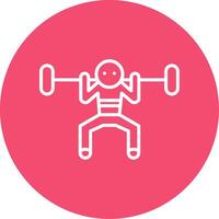 Workout Multi Color Circle Icon vector
