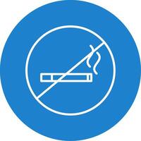 No Smoking Multi Color Circle Icon vector