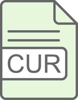 CUR File Format Fillay Icon Design vector