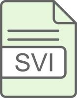 SVI File Format Fillay Icon Design vector