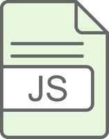 JS File Format Fillay Icon Design vector