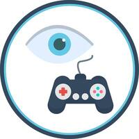 Viewership Flat Circle Icon vector