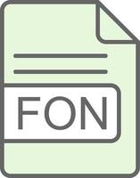 FON File Format Fillay Icon Design vector