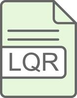 LQR File Format Fillay Icon Design vector