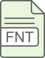 FNT File Format Fillay Icon Design vector