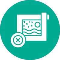 Delete Multi Color Circle Icon vector